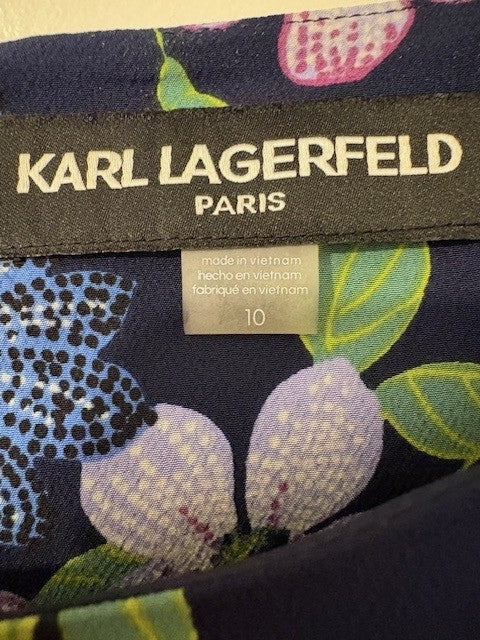 Karl Lagerfield "Paris" Shift Dress