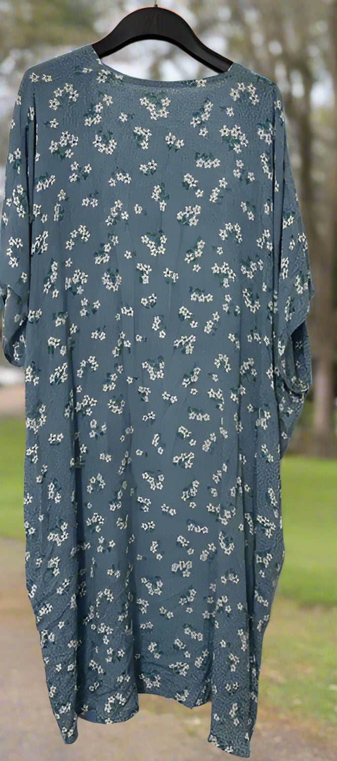 "Kilt" Womens Floral Kimono/Kaftan
