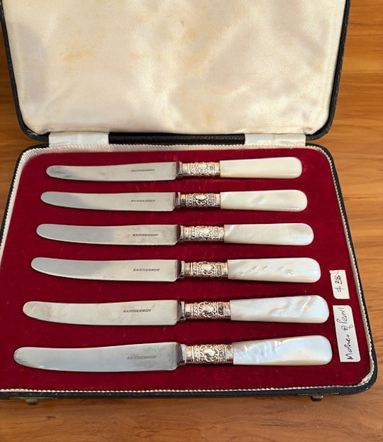 Vintage Mother of Pearl Butter Knives
