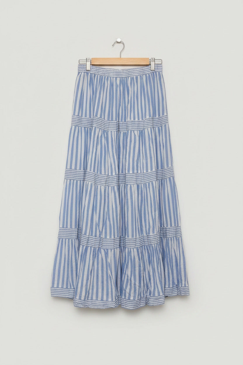 Label of Love Womens Tiered Maxi Skirt