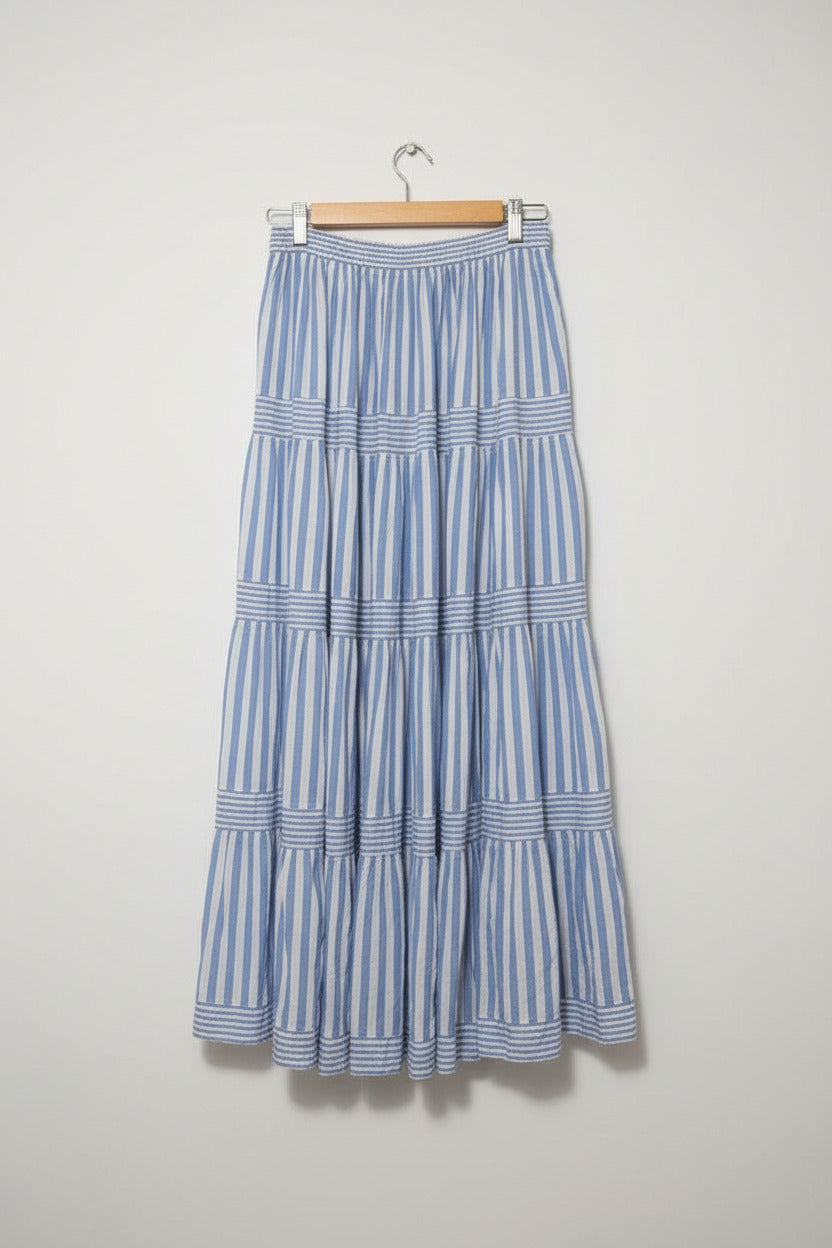 Label of Love Womens Tiered Maxi Skirt