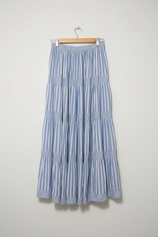 Label of Love Womens Tiered Maxi Skirt