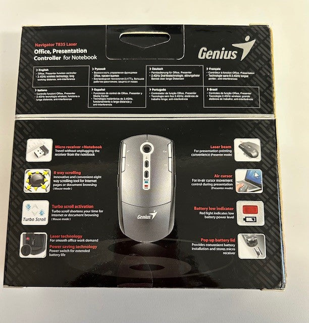 "Navigator" T835  Laser Mouse (BNTW)