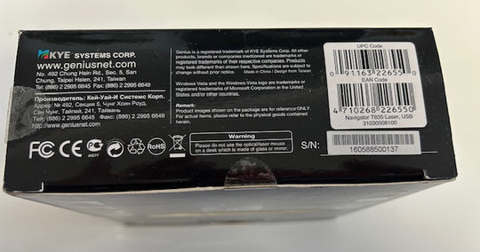 "Navigator" T835  Laser Mouse (BNTW)
