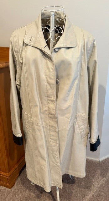 Womens Long Leather Coat