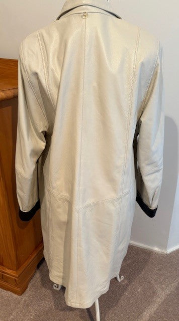 Womens Long Leather Coat