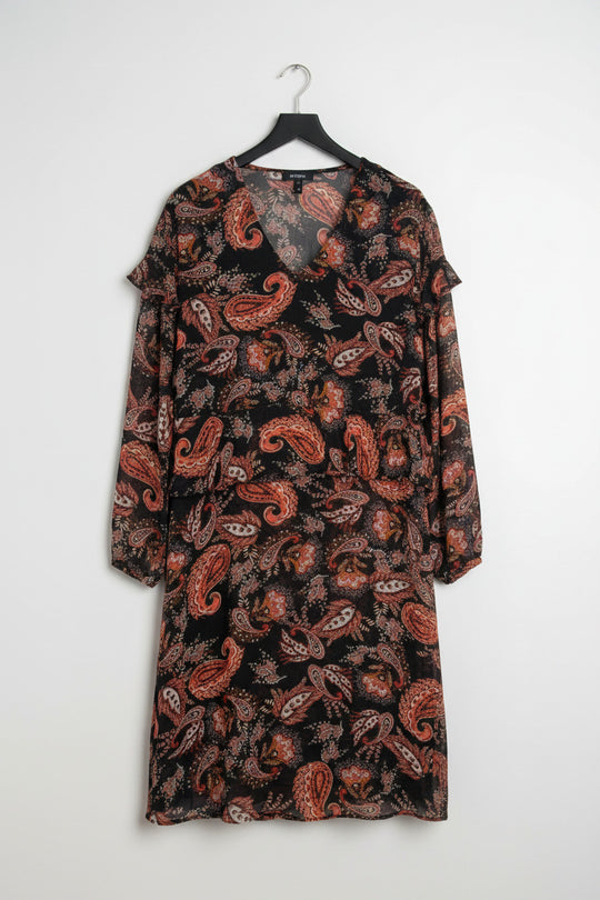 Lemon Tree Womens Paisley Midi Dress