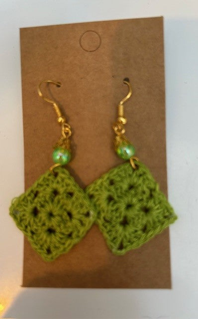 Hand Crafted Crochet Earings (BNWT)
