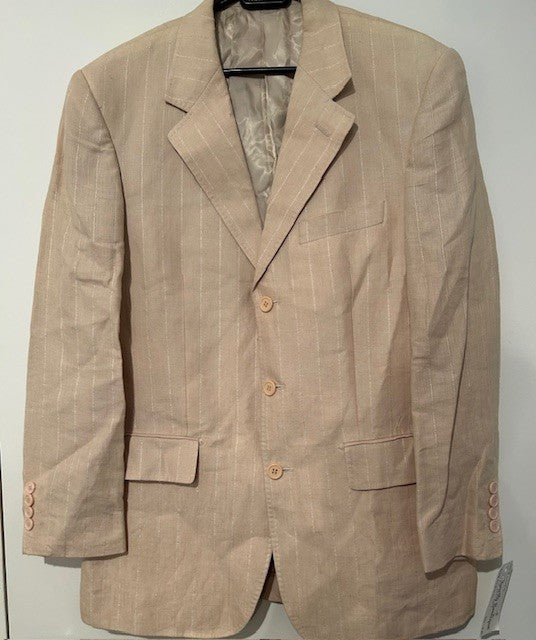 Dormeul Mens Linen Two Piece Suit