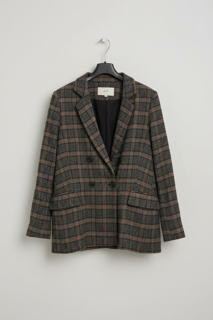 Max Womens Double Breasted Blazer