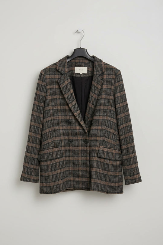 Max Womens Double Breasted Blazer