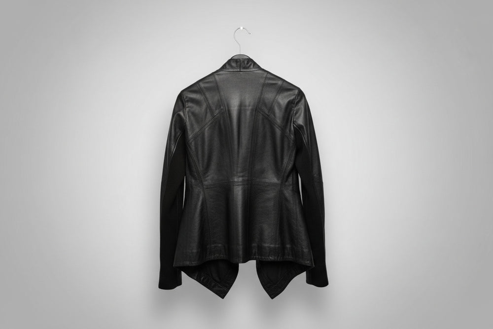 "Max" Womens Leather Waterfall Jacket