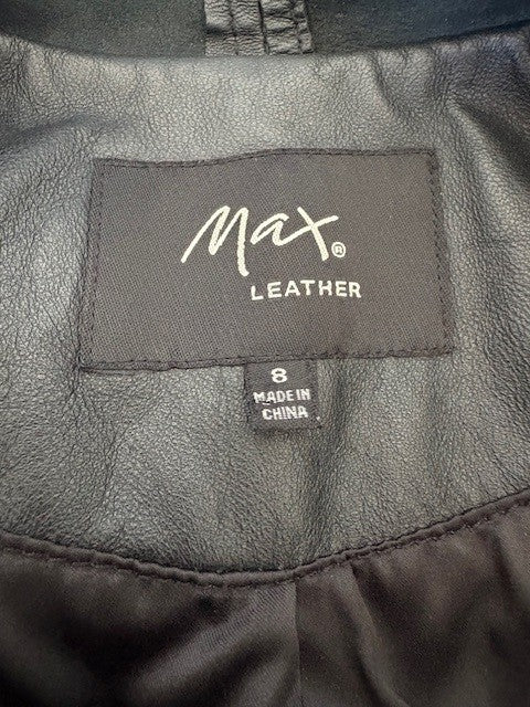 "Max" Womens Leather Waterfall Jacket