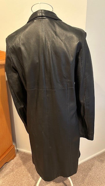 Max Full Length Leather Coat
