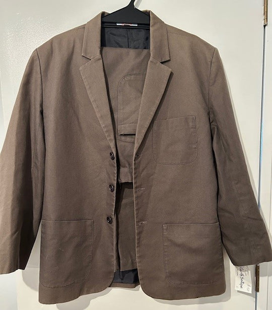 Dormeul Mens Linen Two Piece Suit