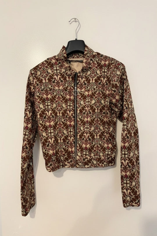 Womans "Ness" Cropped Bomber Jacket
