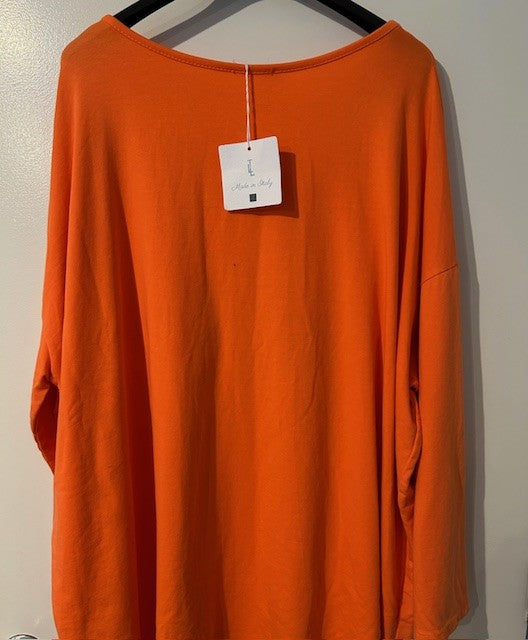 Ladies Over Size Star Sequin Top