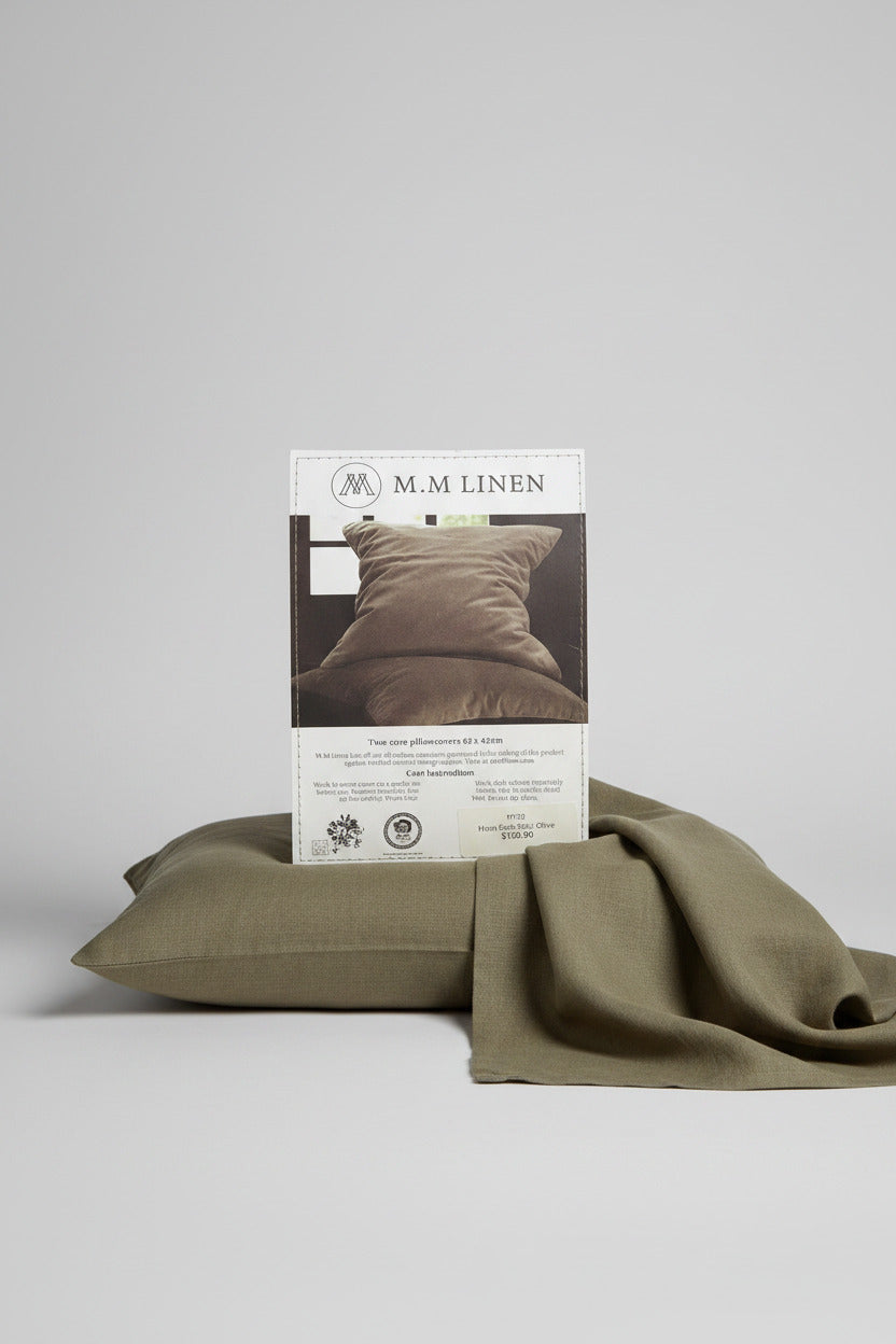 M.M Linen Euro Pillow Covers