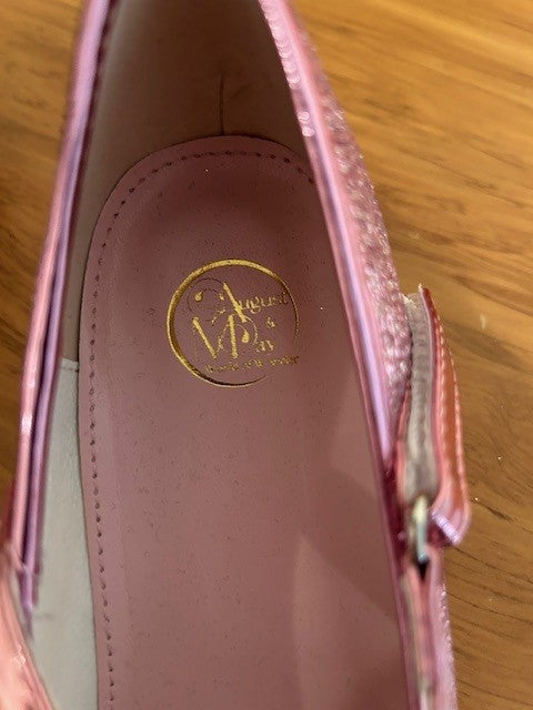 Girls Pink Glitter Shoes