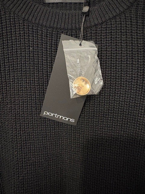 Portmans Long Sleeve Ribbed Knit Jersey