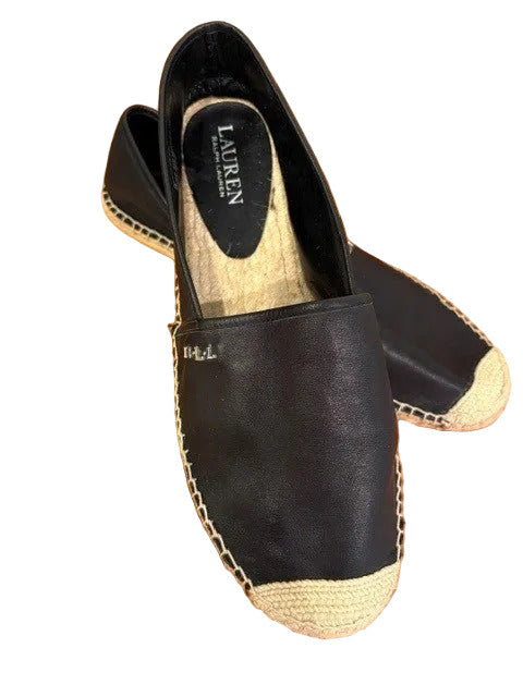 Womens Ralph Lauren Cameryn Leather Espadrille