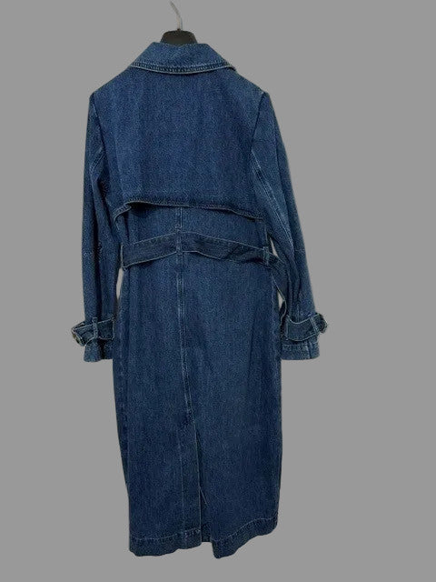 Reunion Womens Denim Trenchcoat