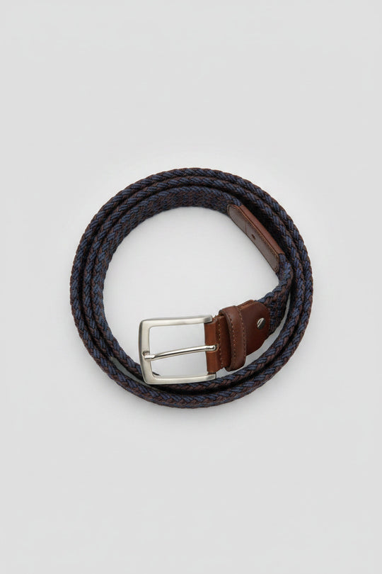 Mens "Robert Charles" Braided Leather Belt
