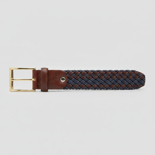 Mens "Robert Charles" Braided Leather Belt