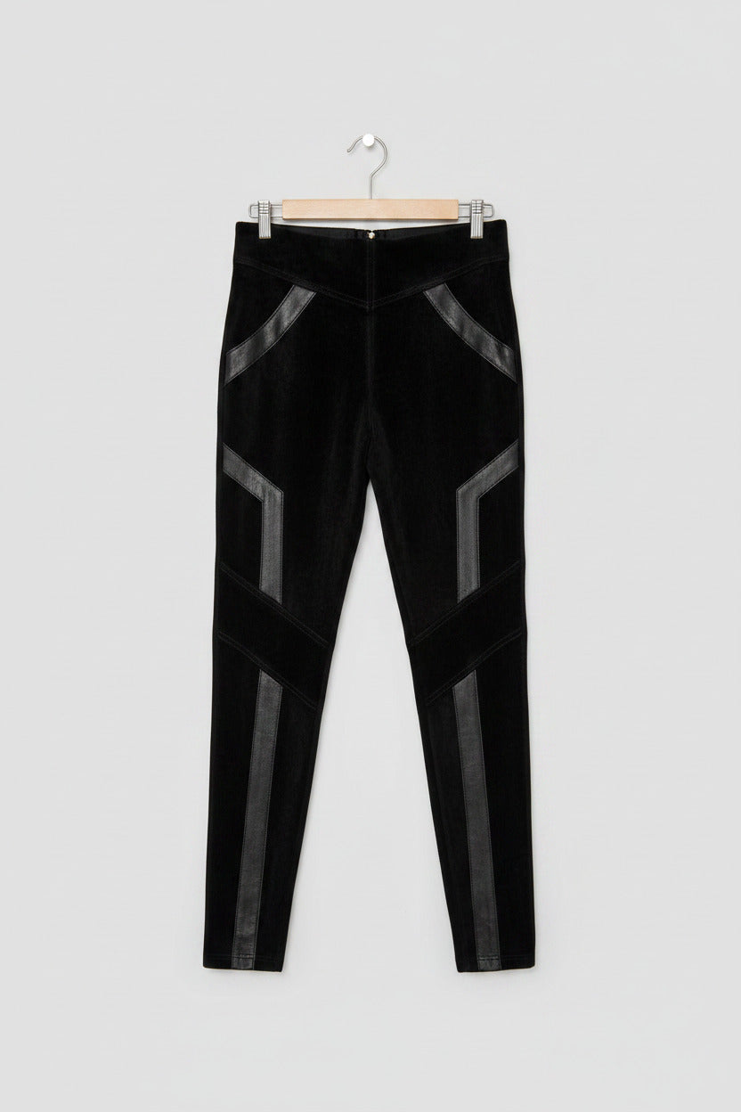 Sabatini Womens Leather & Suede Leggings
