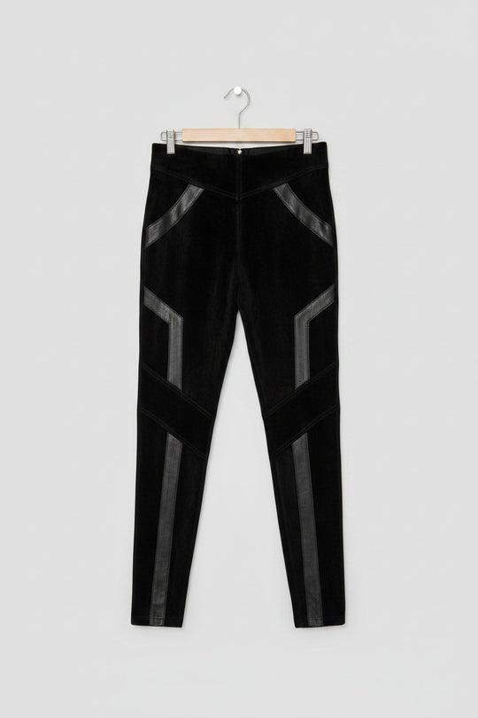 Sabatini Womens Leather & Suede Leggings