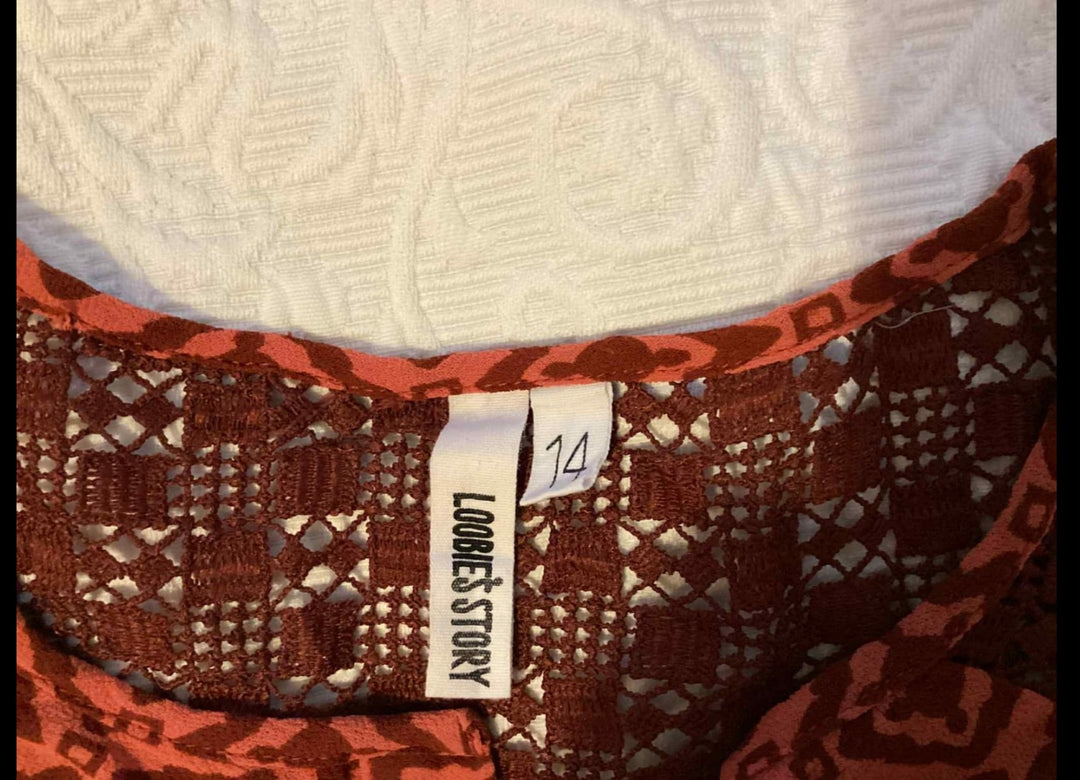 Loobies Story Long sleeve Top Size 14