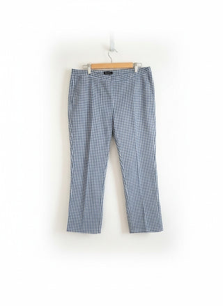 Vassali Womens 7/8 Pull On Gingham Pants