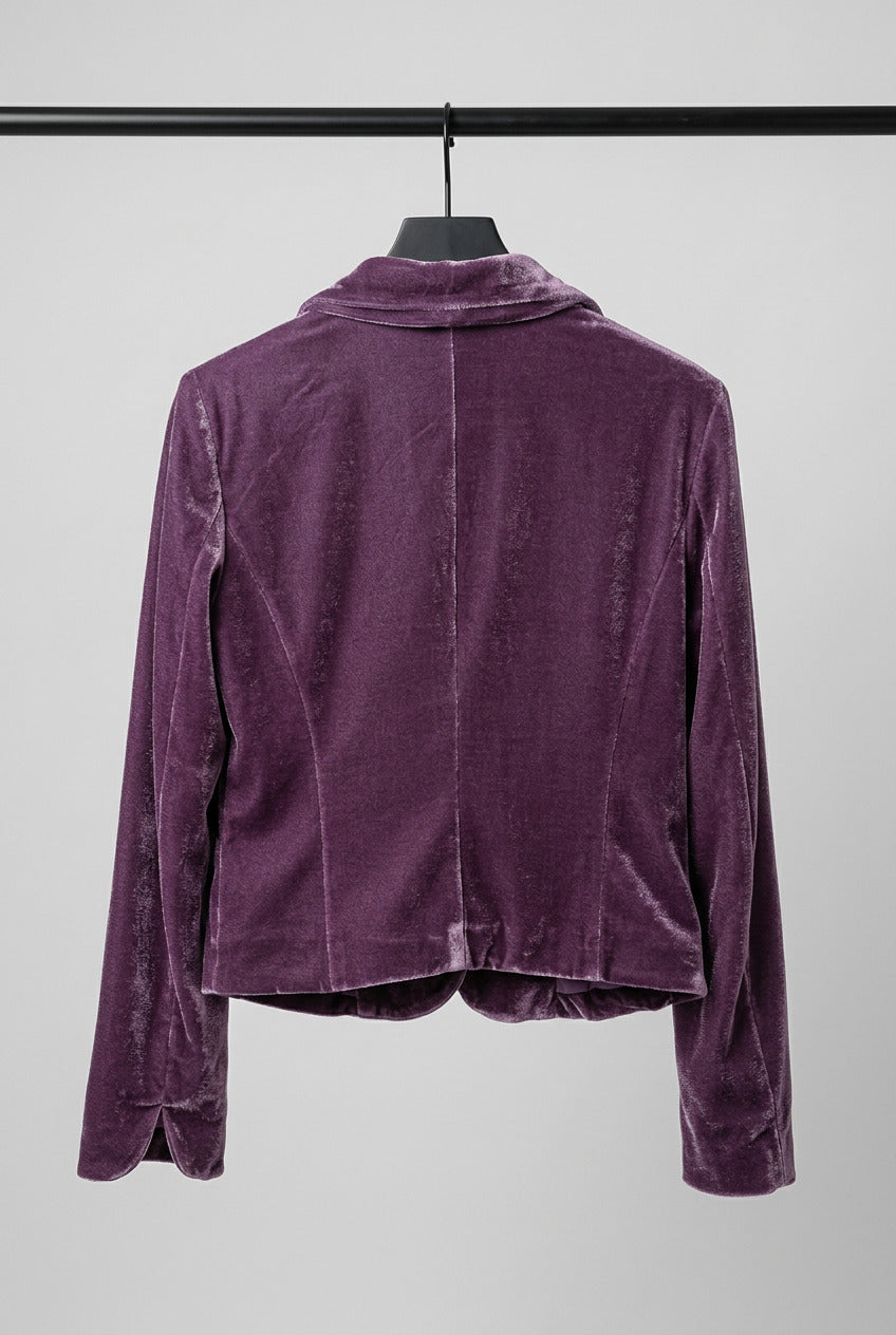 Womens "No Connection" Velvet Blazer