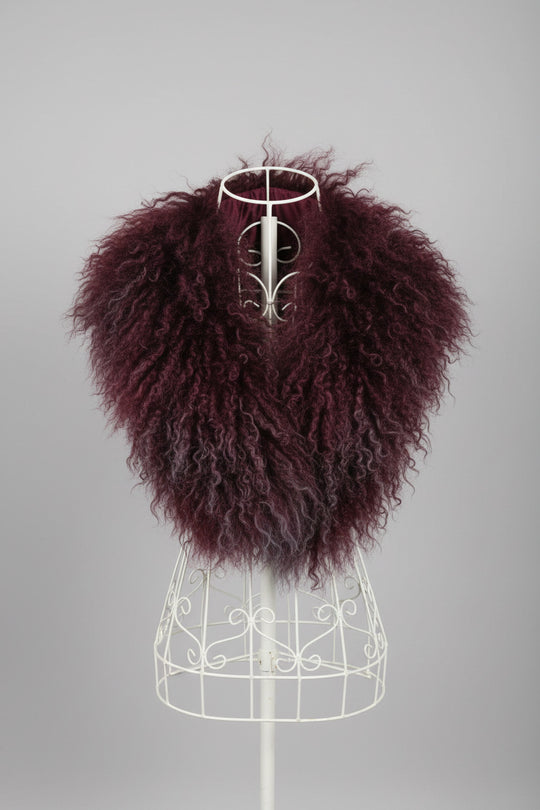 David Lawrence Tibetan Mongolian Lamb Scarf/Collar