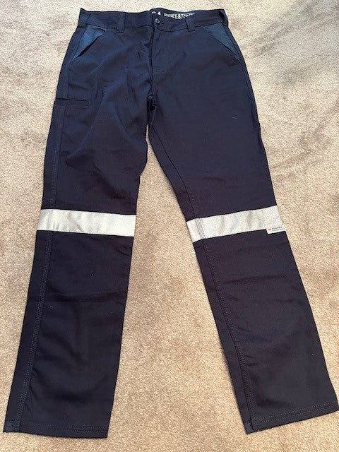 Work pants reflective stripe