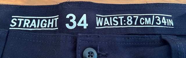 Work pants reflective stripe