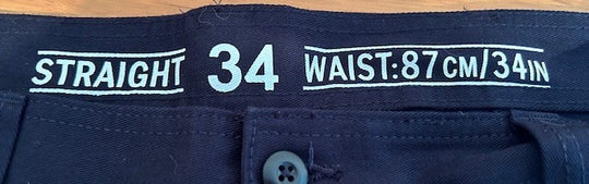 Work pants reflective stripe