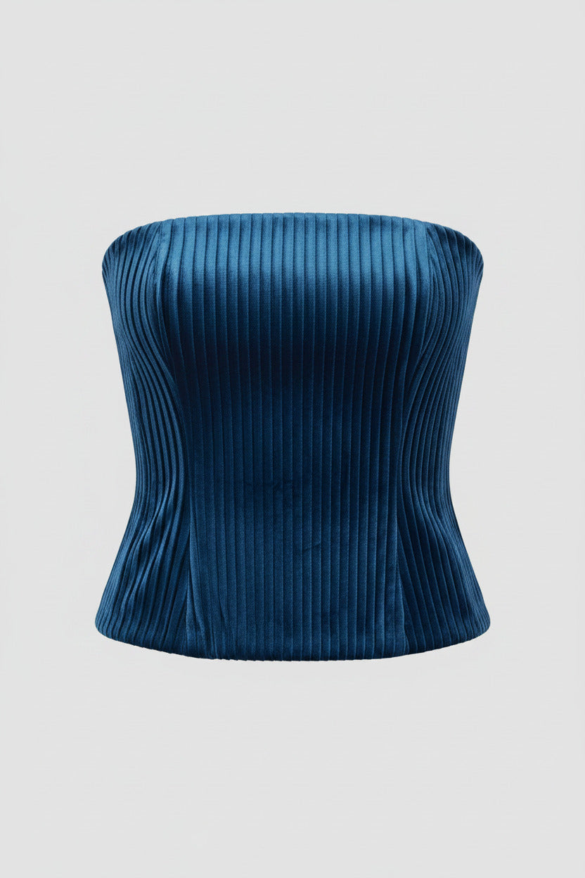 World Womens Pleated Tube Top