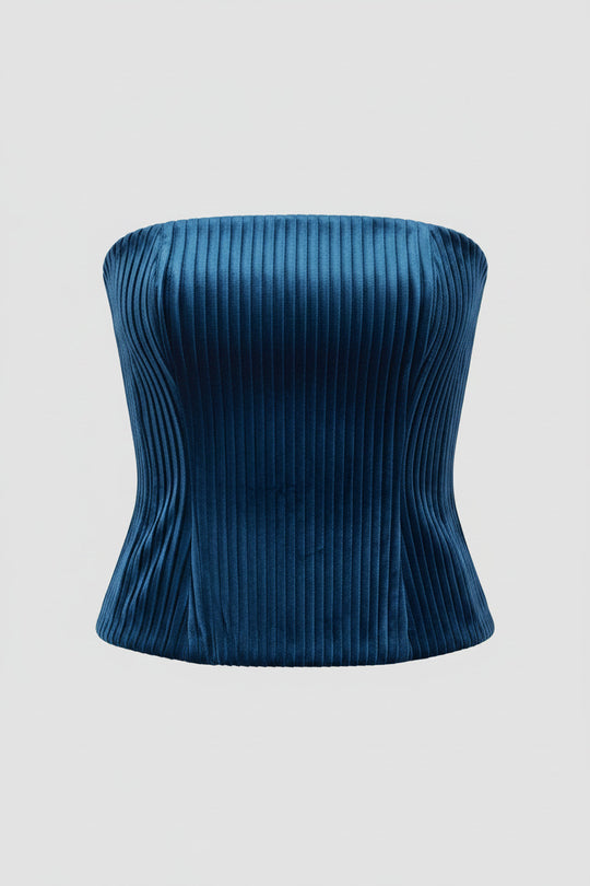 World Womens Pleated Tube Top