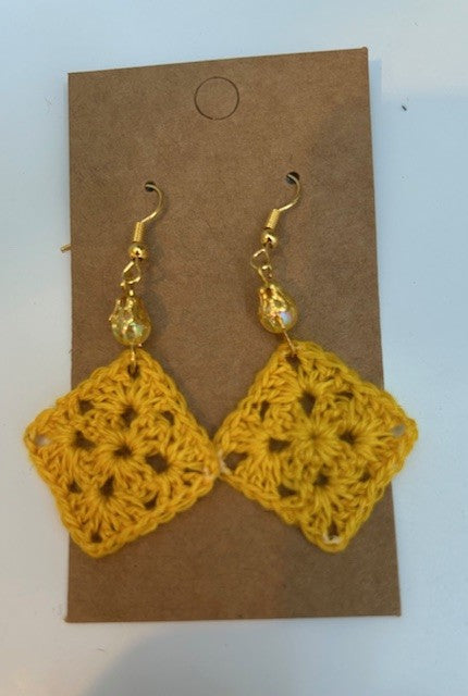 Hand Crafted Crochet Earings (BNWT)