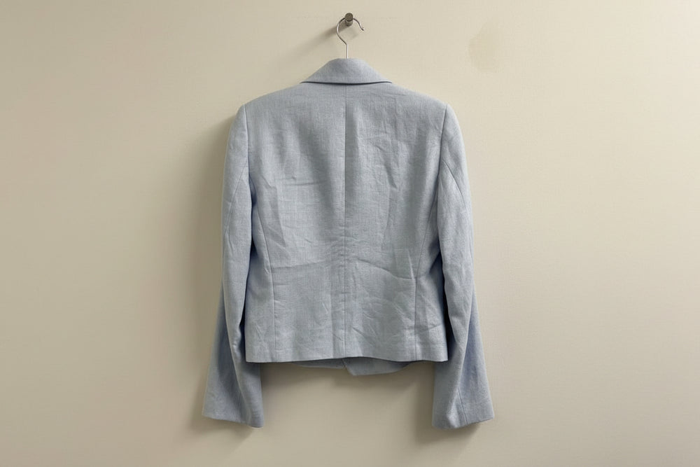 Zara Cropped Linen Jacket