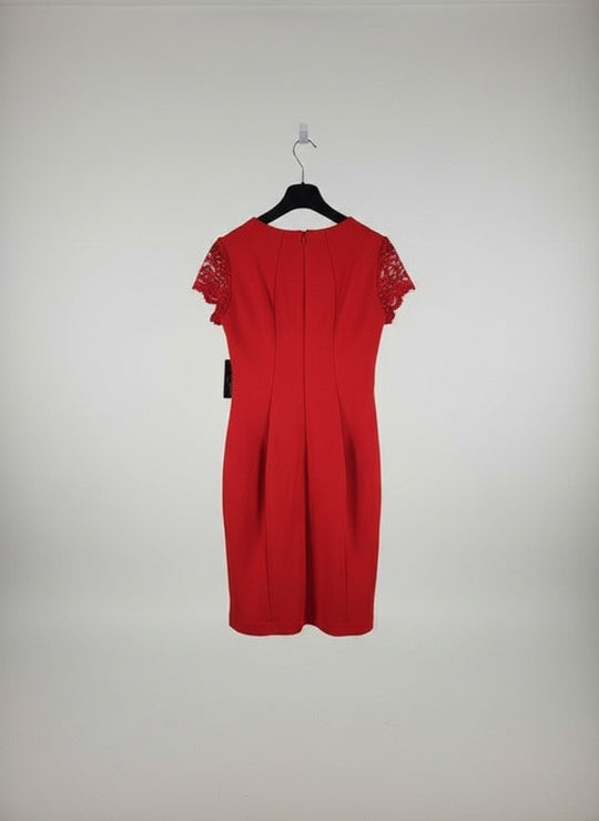 "Sharagno" Red Sheath Dress